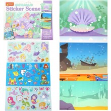 Remove and Reuse Sticker Book-Mermaid