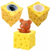 Squeeze Toy-Mouse in Cheese