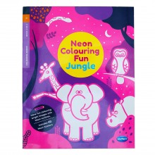 Neon Colouring Book Fun Jungle