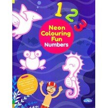 Neon Colouring Book Fun Numbers