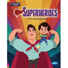 Superheros Copy Colouring Book