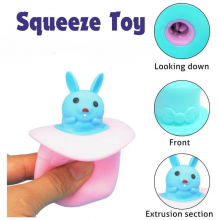 Squeeze Toy-Rabbit inside The Hat