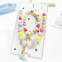 Necklace & Bracelet Jewelry Set- Unicorn