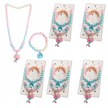 Necklace & Bracelet Jewelry Set- Mermaid