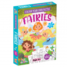 Colour Your Own Jigsaw Puzzles-Fairies