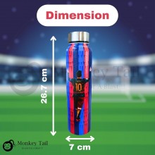 Stainless Steel Water Bottle-Fc Barcelona Messi