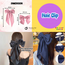 Satin Bow Hair Clip