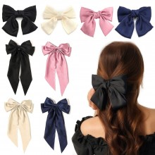 Satin Bow Hair Clip