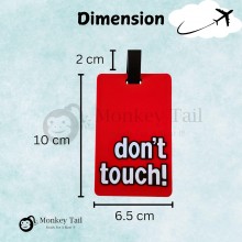 Luggage Tag-Don't Touch (Red)